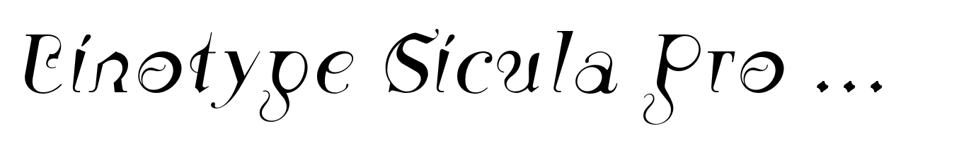 Linotype Sicula Pro Oblique